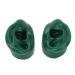 Simulated Ear Model Water Resistance Soft Large Base Silicone Pair Ear Model for Point Acupuncture for Hospitals(Green)