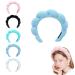 BIRBU Spa Headband for Women  Green Makeup Headband for Washing Face  Soft Towel Headband for Skin Care  Cute Hair Band for Shower