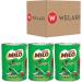 Nestle 3 x 400g Chocolate Flavour Milo Milk Drink With Welari Thank You Card Malted Vitamin Minerals Calcium Activ-go for Kids (1.2kg) - Buy Online on GoSupps.com