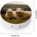 Travel-Friendly Contact Lens Case Two White Sheep Design | Portable Storage Box for Contact Lenses - Buy Online on GoSupps.com