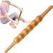 Massage tools massage roller massage tab massage tool massage roller |Universal wooden roller massager for the body-roller massager double-sided slit 6 rotating rollers Schabeb