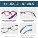 BLUELESS Women's Cat-Eye Reading Glasses - 10 Pairs +0.50 - Stylish Patterned Readers for Ladies - Buy Online on GoSupps.com