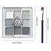 Black Smokey Eyeshadow Palette - 9 Cool Toned Matte Glitter Shades | Long Lasting & Waterproof Makeup for Girls and Women - Silver - Buy Online on GoSupps.com