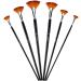 Amagic Fan Brush Set - Set of 6 Artist Soft Anti-Shedding Nylon Hair Paint Brushes for Acrylic, Watercolor, Oil Painting - Long Wood Handle with Storage Case - Buy Online on GoSupps.com