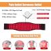 Naviocean Red Infrared Light Therapy Belt - Pain Relief Wrap with Timer for Back, Shoulder, Knee Joints - 660NM 850NM Near-Infrared LED Light Device - Buy Online on GoSupps.com
