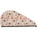 Tea Theme Microfiber Hair Towel - Ultra-Soft Super Absorbent Hair Wrap for Women | Quick Dry Coral Velvet Cap for Long Curly & Thick Hair - Buy Online on GoSupps.com