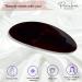 Parcelona French Oval Celluloid Tortoise Shell Large 4 Automatic Hair Clip Barrette - Made in France - Buy Online on GoSupps.com