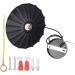 Industrial Metal Retro Pendant Light | Vintage Umbrella-Shaped Fixture for Restaurants Halls and Kitchens | Adjustable Cord Length | Durable Decor - Buy Online on GoSupps.com