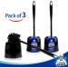 MR.SIGA Toilet Brush with Holder - Pack of 3, Black - Buy Online on GoSupps.com