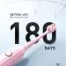 uSmile Electric Toothbrush - USB Rechargeable Sonic Whitening Toothbrush for Adults with Smart Timer - Travel Case Included - 6 Month Battery Life - Y1S Pink - Buy Online on GoSupps.com