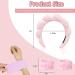 Eicxjui Spa Headband for Women - Terry Cloth Hair Band for Face Washing, Skincare, Makeup - Non Slip Pink - Buy Online on GoSupps.com