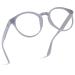 Retro Round Blue Light Blocking Glasses - UV & Bluelight Blocker for Women - Anti Glare, Trendy Non Prescription for Reading Dark Grey Frame