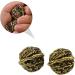 Frcolor Copper Walnut Hand Massage Balls - Deep Tissue Foot Massage Device | Retro Chinese Wenwan Handicraft - 3.5x3cm Golden - Buy Online on GoSupps.com