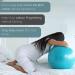 Peanut Ball for Labor & Pregnancy Exercise | Birthing Ball Maternity Set with Exercise Book & Pump | Anti Burst 50cm Turquoise - Buy Online on GoSupps.com