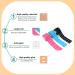 Kinesiology Tape with Hole (3 Rolls 15M) Waterproof Sports Tape for Athletes - Pain Relief Elastic Adhesive Tape for Muscles, Shin Splints, Ankle, Knee & Shoulder - Mix Color (Hole Style) - Buy Online on GoSupps.com