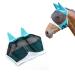 Andiker Soft Mesh Horse Fly Mask with Ears Breathable Horse Face Mask Protect Eyes and Face (Green Large) Green Large