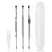 3PCS Ear Pick Earwax Removal Kit Geengle Ear Care Set Premium Stainless Steel Ear Curette with Storage Box a Cleaning Brush Included 5 Piece Set