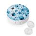 Contact Lens Case Dog Paw Blue Print Plastic Contact Lens Case contact Lens Care Box ontact Lens Travel Box