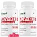 (2 Pack) Simpli ACV Ketos Gummies, Simpli Health ACV Plus Ketos Gummies, Simplihealth Simpliacv Heath ACV+Keto Gummies Oprah, Simple AVC ACT AC ACB Shark Simply Tank Acc Gummies (120 Gummies) 60 Count (Pack of 2)