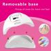 KFE Hardware 150W UV Gel Nail Lamp for Gel Polish- 4 Timers, Professional LED Nail Dryer for Curing Gel Nails, White/Pink - Buy Online on GoSupps.com