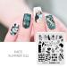 KADS Nail Stamping Plate Set - French Summer Flower Flamingo Rose Design with Stamper and Scraper - Buy Online on GoSupps.com