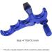 AIMDOR Adjustable Compound Bow Release with D Loop Rope - Blue | Aluminum Alloy Thumb Release for Hunting & Outdoor Activities - Buy Online on GoSupps.com