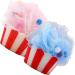 Beavorty 2pcs Cartoon Bath Ball Bath Shower Sponge Shower Body Scrubber loofah exfoliating Body Scrubber Shower Pouf ice Cream Body loofah Bath Shower loofahs Sponge Cosmetic Set or Travel