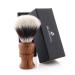 Jag Shaving Razor brush - synthetic silver tip shaving brush - sustainable shaving brush made of wood - noble design wooden handle - perfect shaving brush - for your razor