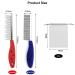 Fellkamm Cat & Dog Comb Set - Double-Sided Flea Comb for Cats & Dogs Red + Blue 2PCs Effective Undercoat Brush & Fur Removal - Buy Online on GoSupps.com