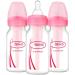 Dr. Brown's Baby Bottle 4 Ounce 3-Count - Pink