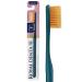 Royal Denta Gold Super soft toothbrush extra switch for sensitive teeth and gums dual length bristle for interdental cleaning gold particles to avoid bacteria coral red green metallic