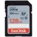 SanDisk 128GB Ultra SDXC UHS-I Memory Card - 100MB/s, C10, U1, Full HD, SD Card - SDSDUNR-128G-GN6IN 128GB Memory Card