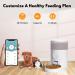 WOPET 4L WiFi Automatic Cat Feeder with Stainless Steel Bowl | APP Control and Portion Control | Up to 15 Meals a Day | Low Food Alarm and Voice Recorder | White - Buy Online on GoSupps.com