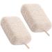 4pcs Honeycomb Bath Scrubber Exfoliating Mesh Sponges - Spa Beige Loofahs for Shower & Body Wash - Buy Online on GoSupps.com