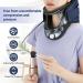 RKXKJ Inflatable Collar - Adjustable Neck Traction Device with 6-Speed Height 360 Protection & Airbag for Cervical Relief - Blue - Buy Online on GoSupps.com