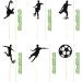 7 Pieces Football Cake Topper Happy Birthday Football Cake Decorations Soccer Cake Topper Decorations for Boys Birthday Decorations Sports Themed Party Decorations Supplies - Buy Online on GoSupps.com