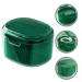 Haelaved Retainer Case Denture Bath Cup with Strainer Basket - Orthodontic Mouth Case for False Teeth (Green) - Buy Online on GoSupps.com