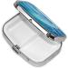 Ocean Water Printed Square Pill Box | Portable Travel Medicine Organizer - Buy Online on GoSupps.com
