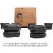 Hot Stone Massage Stones Set - 18 Basalt Stones for Wellness & Therapy | Decorative Bamboo Box | Ideal for Relaxation & Heat Treatment - Buy Online on GoSupps.com