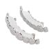 Grillz for Teeth Anggrek Grillz Teeth Set Hip Hop Prop Teeth accessories Decoration for Halloween-Party gifts Grillz for Teeth Single (silver suit)