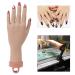 Nail Mannequin Hand for Manicure Practice with Fake Nails - Dark Black | 1Pcs - Buy Online on GoSupps.com
