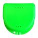 Snorflex denture box storage box retainer orthodontic box braces box light green