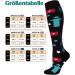 Blongw Compression Stockings for Men - 6 Pairs Knee Support Socks for Sports Travel & Cycling - Assorted Sizes S-M - Buy Online on GoSupps.com