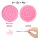 100 Pcs False Lash Glue Holder - Disposable Eyelash Extensions Trays Plastic Pink Glue Holder Pallet Pads for Professional Use - Buy Online on GoSupps.com