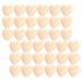 Toyvian 50 pieces log color peachherz spacer-circle pearls heart garland pearls unfinished valentine peards heart followers pearls for jewelry production wooden child mini decorations as shown 2x2cm