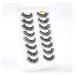 UAMOU 5/50 Boxes Russian Strip Lashes DD Curl Lashes 8 pairs 3D Mink Eyelashes Natural Fluffy False Eyelashes Extension Cheerfully (Color : 8Pairs G884 Size : 50 Boxes)