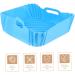 Cabilock Fryer Silicone Mat Airfryer Baking Pans Oven Pot Silicone Pad for Under Air Fryer Non Stick Lining Blue 22X21CM - Buy Online on GoSupps.com