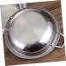 Ciieeo 3pcs Pancake Pan Flat Pan Nonstick Induction Cooker Pan Stainless Frying Pan Commercial Griddle Seafood Serving Platter Stainless Steel Pan Omelet Pan Hot Pot Seafood Pot Silverx3pcs 29 25.3CMx3pcs - Buy Online on GoSupps.com