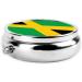 Jamaica Flag Portable Metal Pill Box | Round Mini 3-Compartment Organizer | Travel-Friendly Small Pill Holder - Buy Online on GoSupps.com