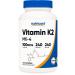 Nutricost Vitamin K2 (MK4) 240 Capsules (100mcg) - Gluten Free and Non-GMO